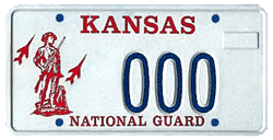 Kansas National Guard Plate