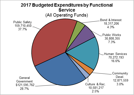 2017 Expenditures by Functional Service