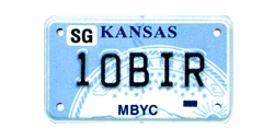 Kansas Standard Motorbike Tag