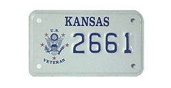 U.S. Veteran Motocycle Plate