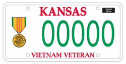 Vietnam Veteran Plate