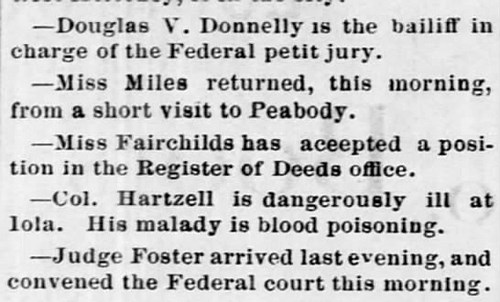 Miss Fairchilds 9.2.1884 Wichita Beacon