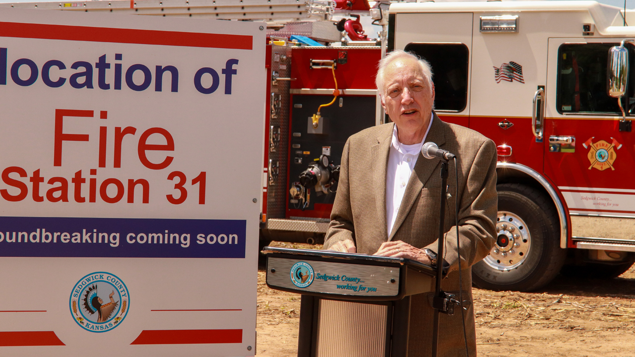 Commissioner Dennis speaking about the new Station 31.
