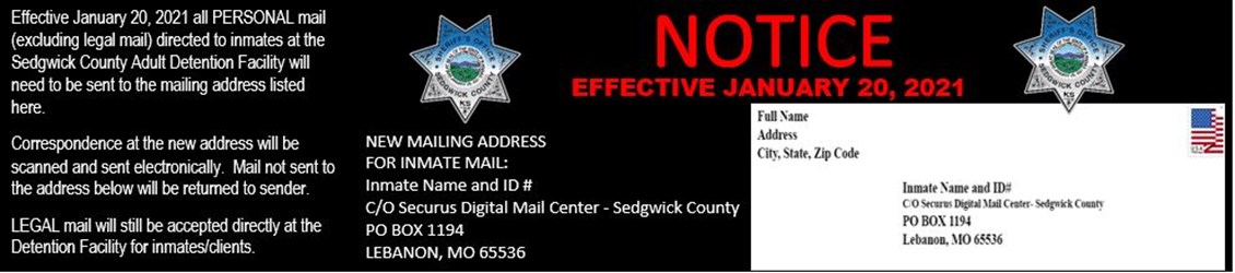Inmate mail new mailing address