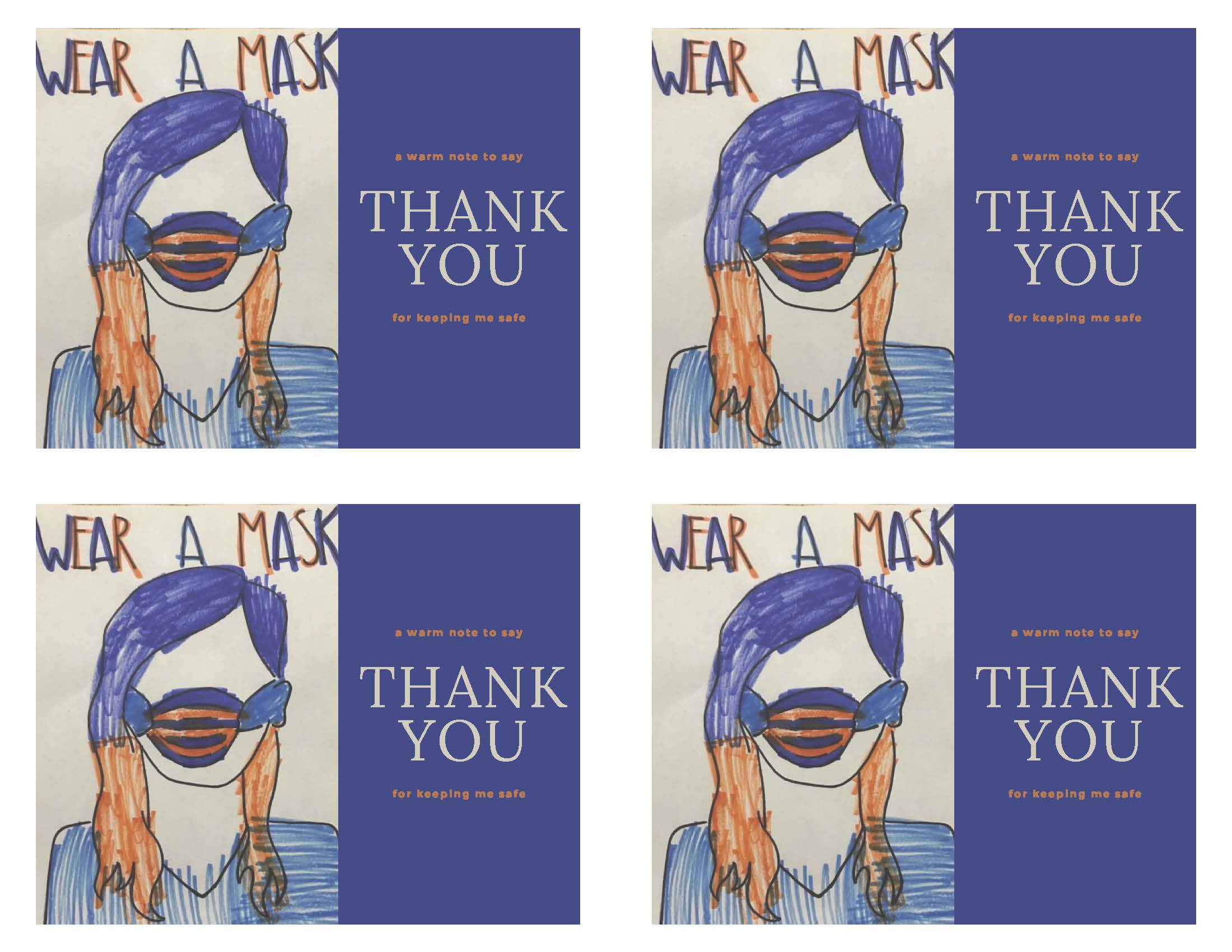 Wear a Mask - 4 per page
