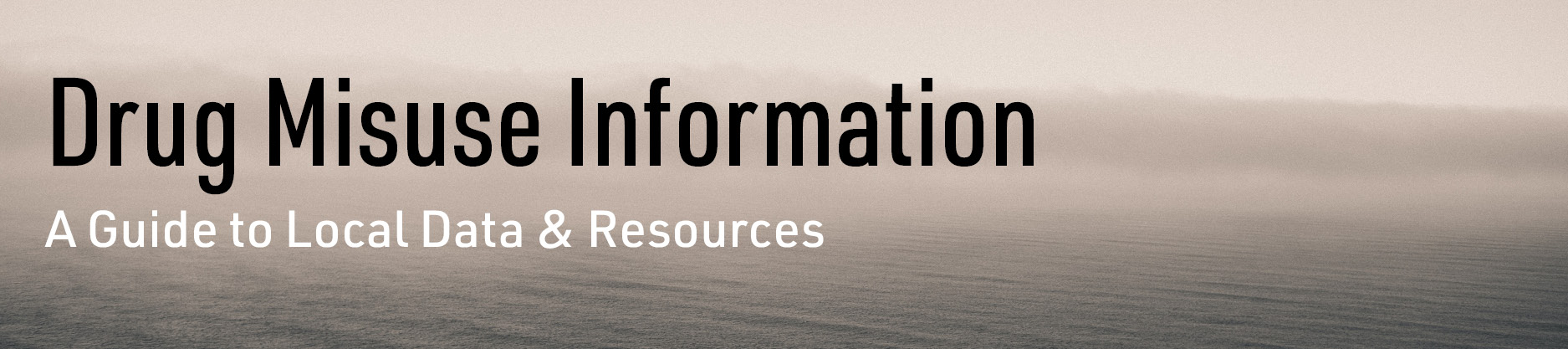 Drug Misuse Information: A Guide to Local Data & Resources