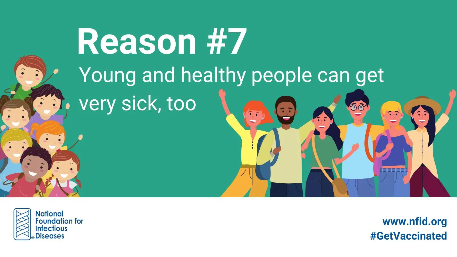An illustration of a group of kids and adults.