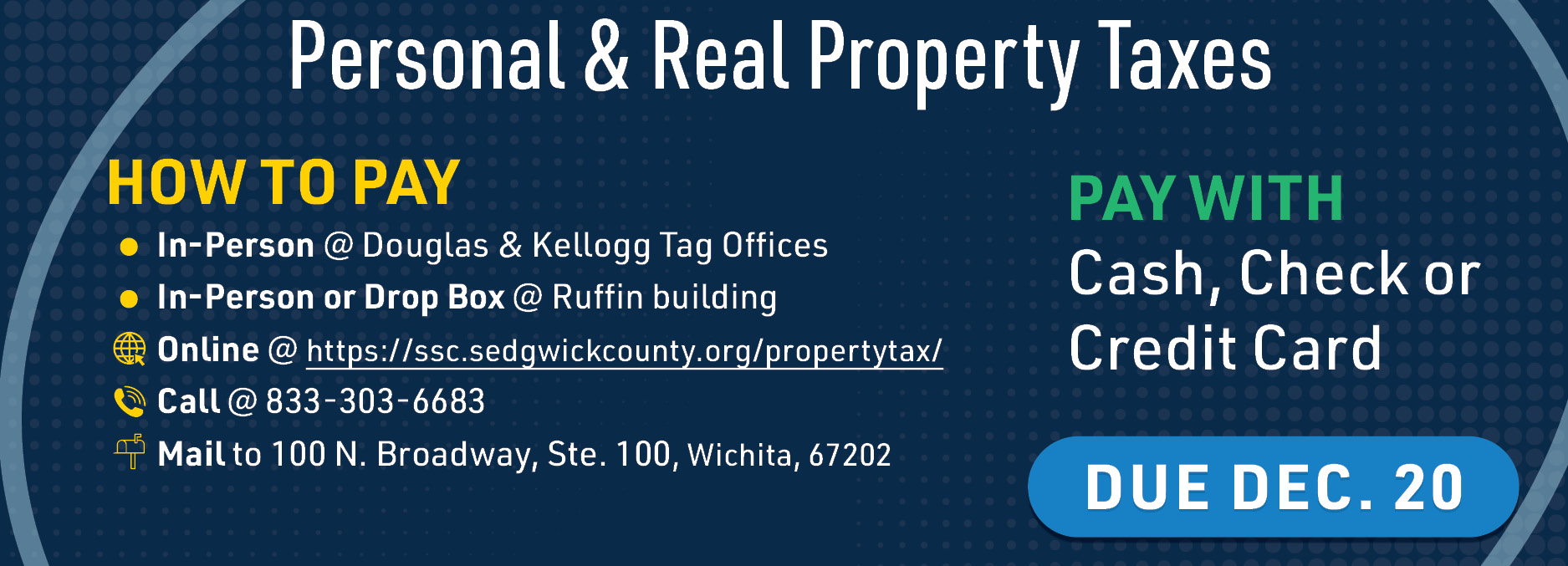 County Treasurer Sedgwick County, Kansas