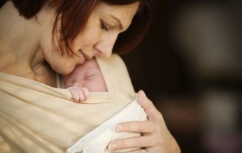 Mother and newborn baby