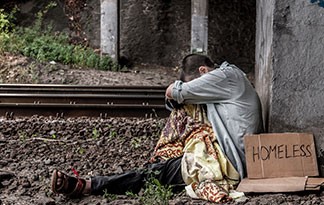 Homeless man