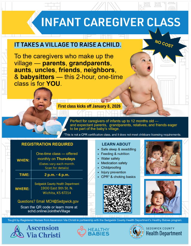 Infant Caregiver Class Flyer - English