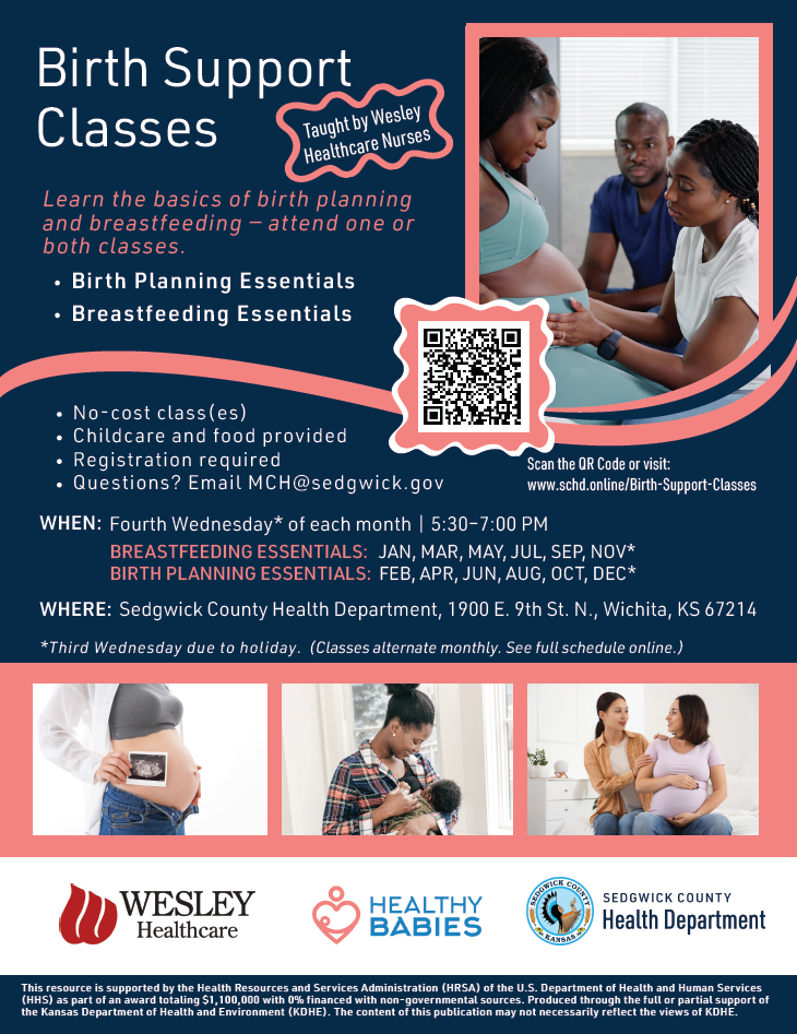 Birth Support Class Flyer - English