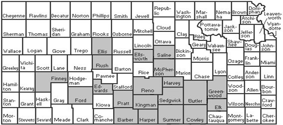 Counties to which the Pathology Division Provided service in 2024