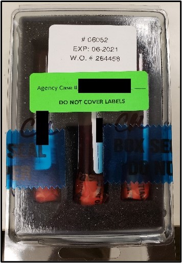 DUI Kit properly sealed.