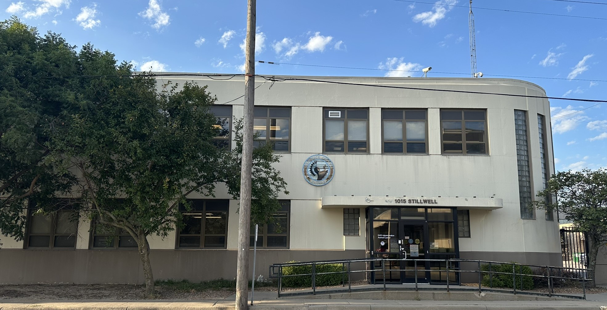 Sedgwick County Animal Control building located at 1015 W. Stillwell, Wichita. KS, 67213.
